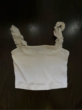 Aritzia Sunday Best Firecracker Ruffle Strap Tank